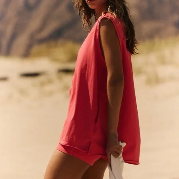 FREE PEOPLE MOVEMENT:”Hot Shot Micro Set”Electric Sunset Shorts/Tank Top NWT - Picture 2 of 8